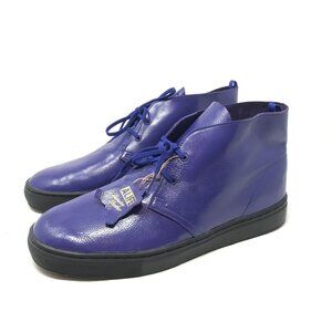 Alife Size 11 Chuck Crinkle Blue Genuine Leather Ankle Boot Korea Missing Insole